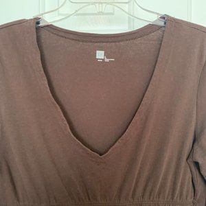 Brown Old Navy Empire Waist Dress